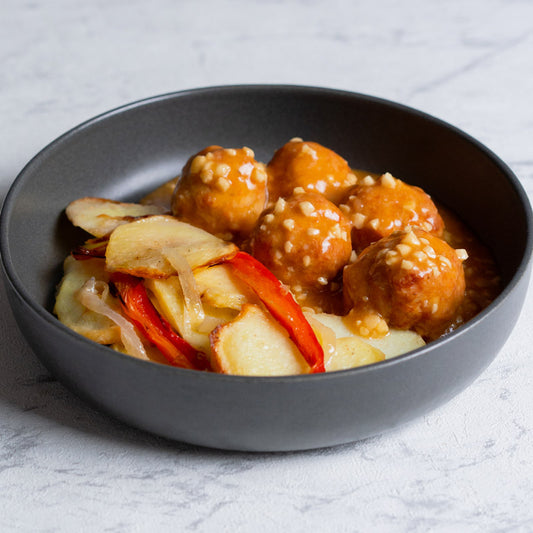 Albóndigas en salsa de almendra