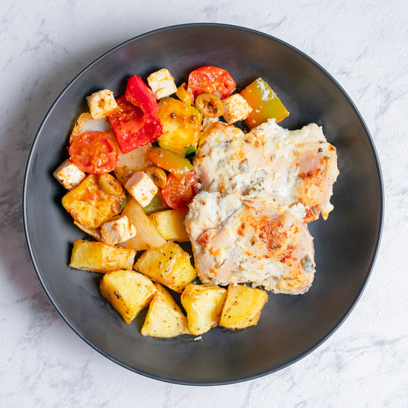 Pollo a la griega