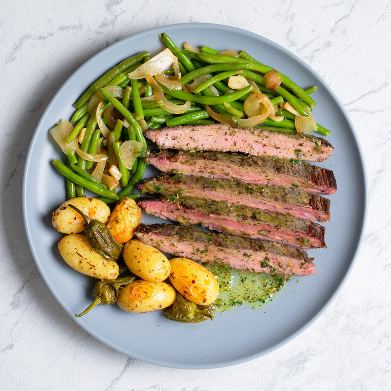 Vacío de ternera con chimichurri