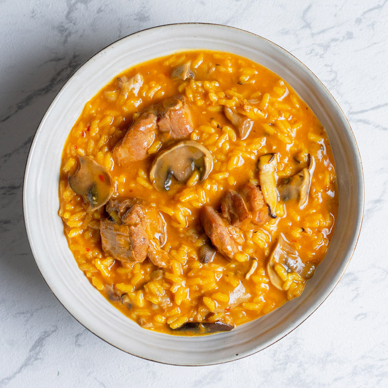 Arroz de magro y setas