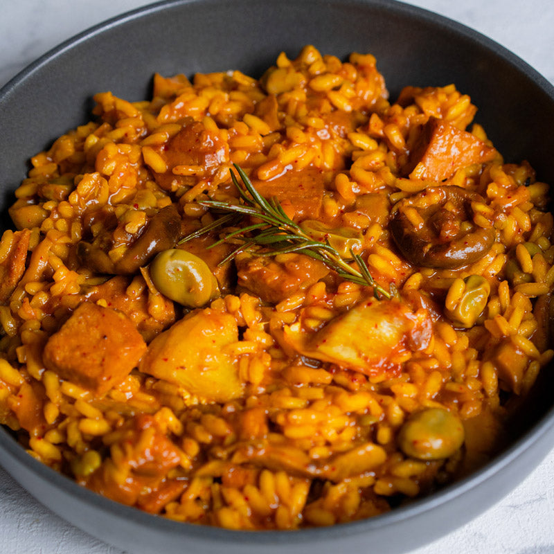 Arroz de presa y alcachofa