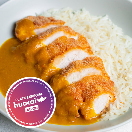 Katsu curry japonés de pollo
