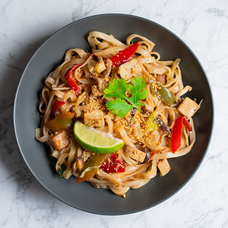 Pad thai de tofu y verduras