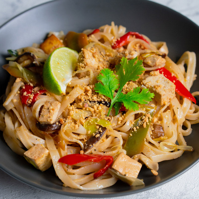 Pad thai de tofu y verduras