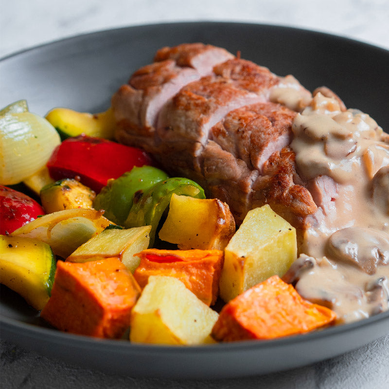 Solomillo de cerdo en salsa funghi