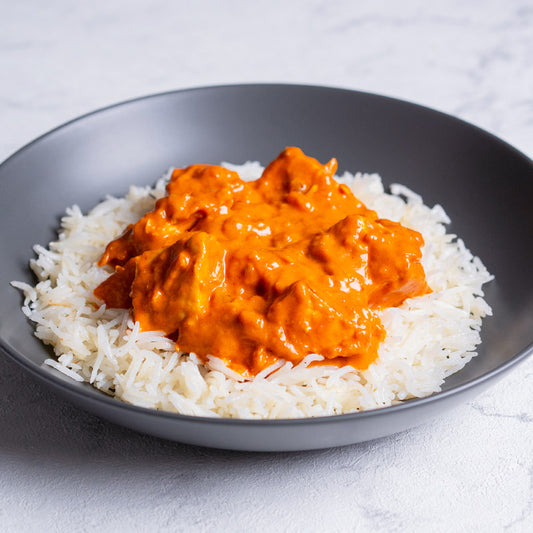 Tikka masala de pollo con arroz
