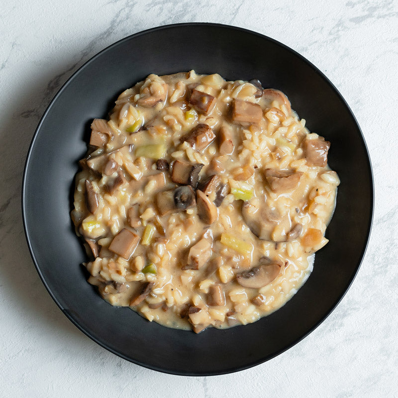 Risotto de setas y ajetes