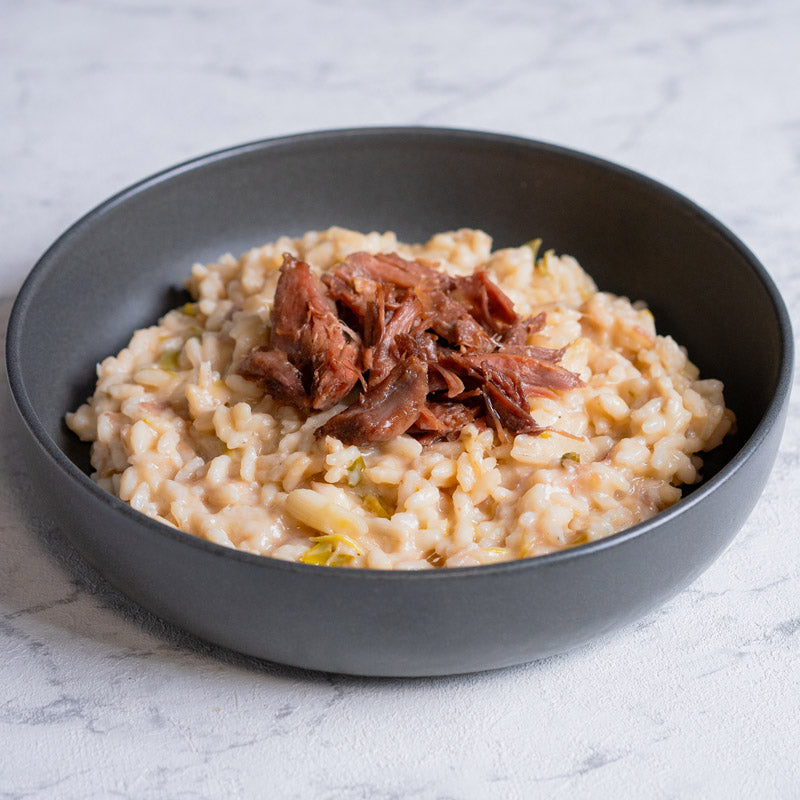 Risotto de pato y setas