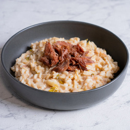 Risotto de pato y setas