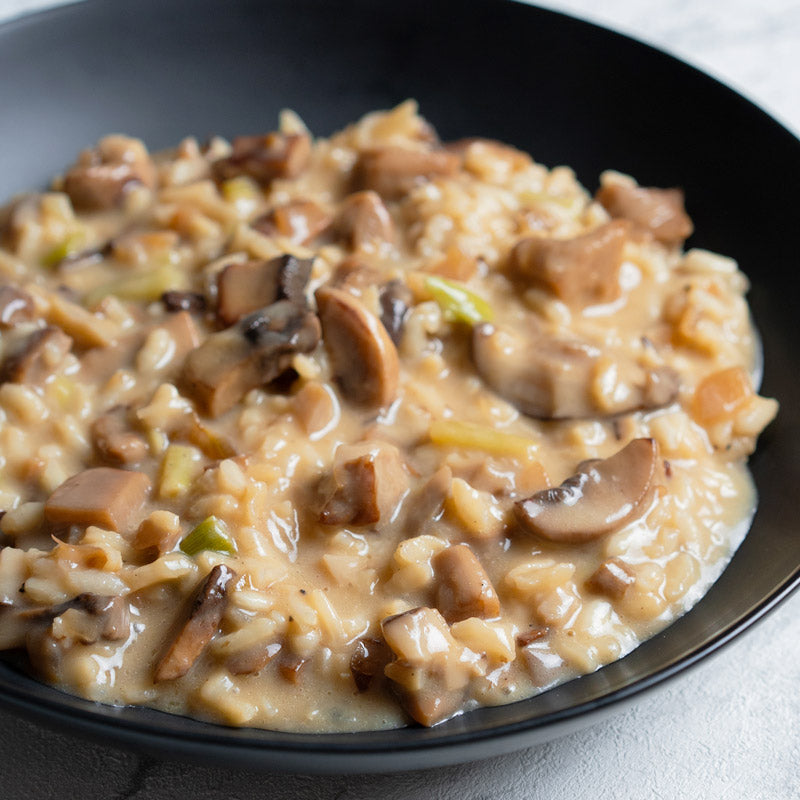 Risotto de setas y ajetes