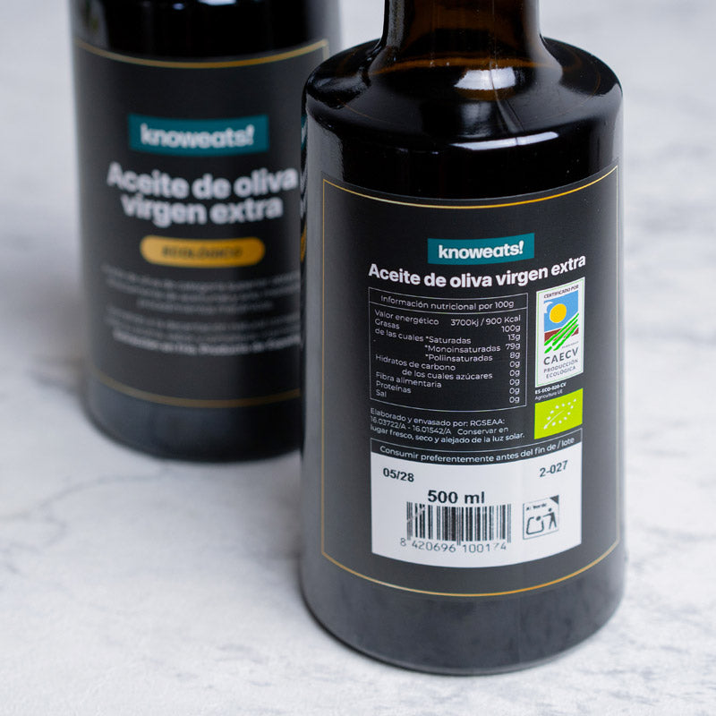 Aceite de oliva virgen extra ecológico (500 ml)