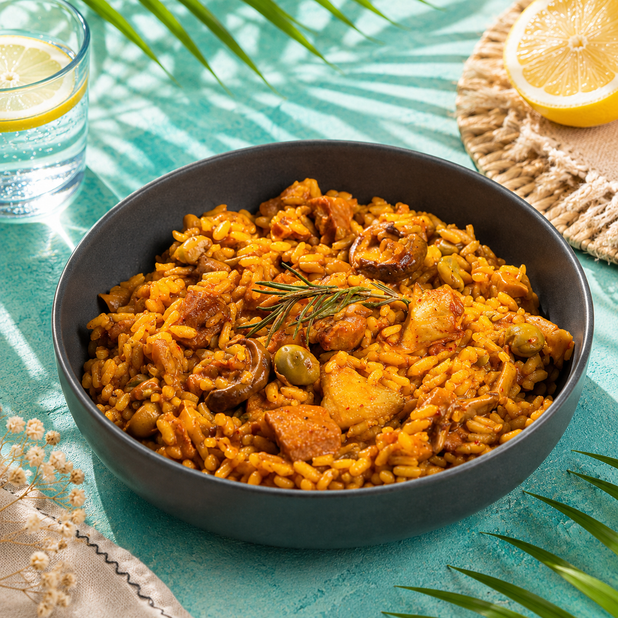 Arroz de presa y alcachofa