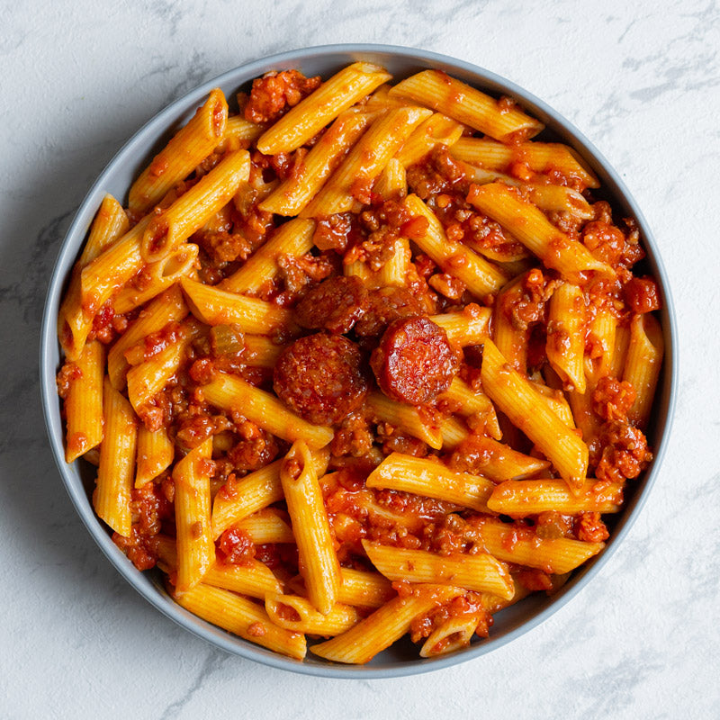 Macarrones con chorizo