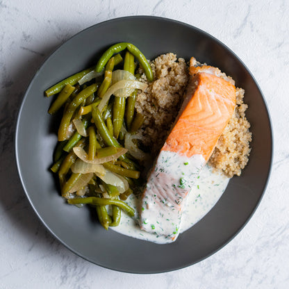 Salmón en salsa de eneldo