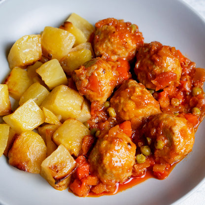 Albóndigas a la jardinera