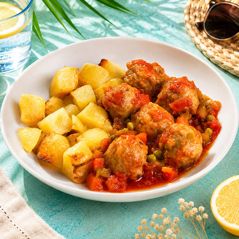 Albóndigas a la jardinera