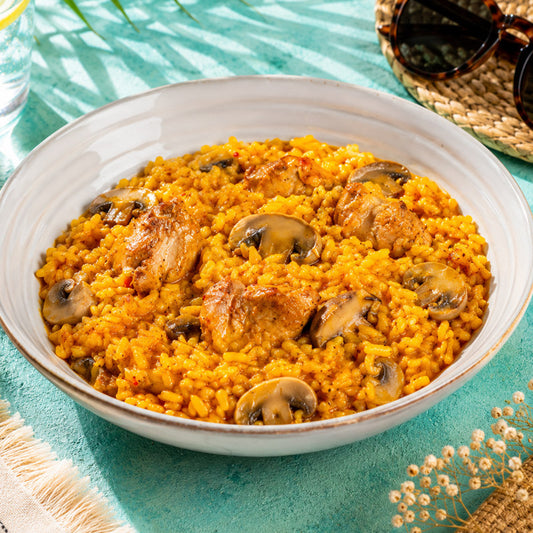 Arroz de magro y setas
