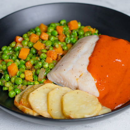 Bacalao en salsa de piquillo