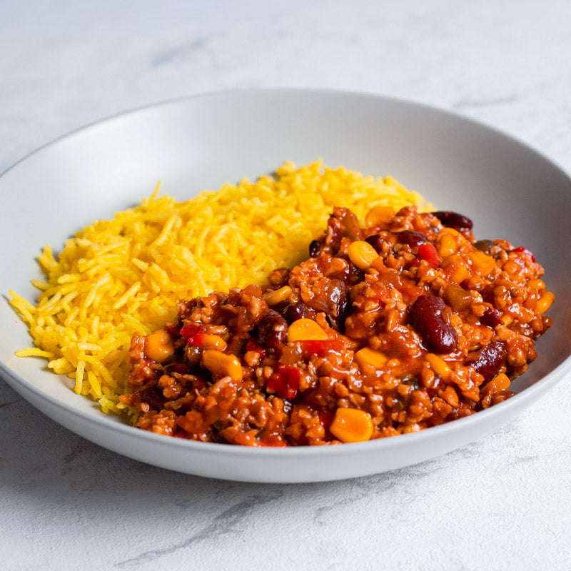 Chili hawaiano con arroz basmati