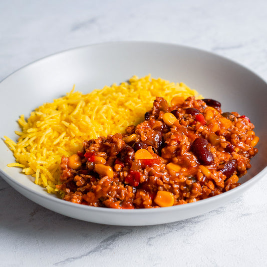 Chili hawaiano con arroz basmati