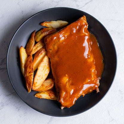 Costilla en salsa cajún
