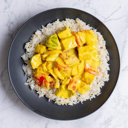 Curry vegetal con arroz