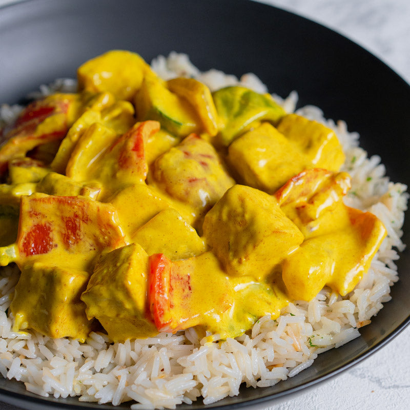 Curry vegetal con arroz