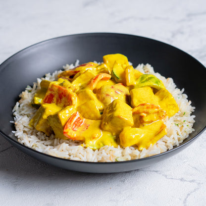 Curry vegetal con arroz