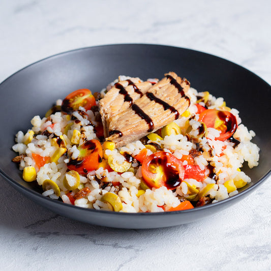 Ensalada de arroz y ventresca