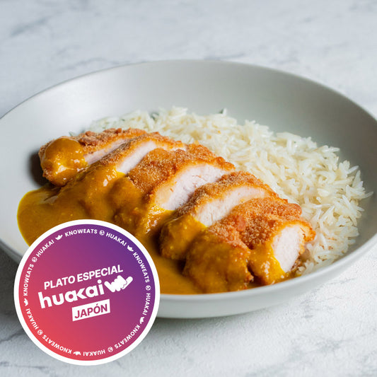 Katsu curry japonés de pollo