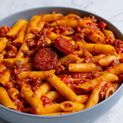 Macarrones con chorizo