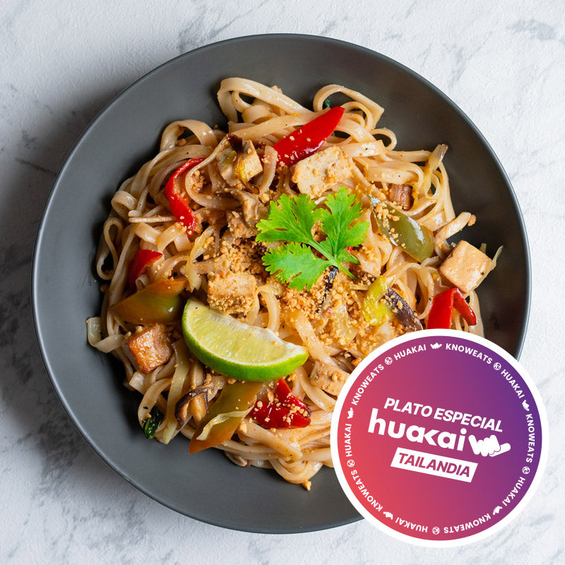 Pad thai de tofu y verduras