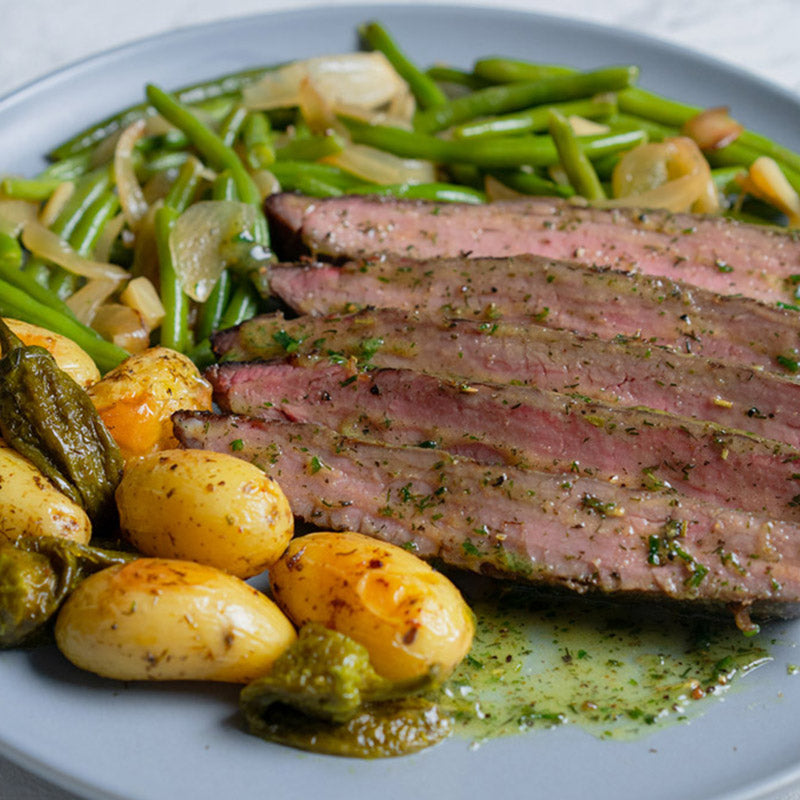 Vacío de ternera con chimichurri