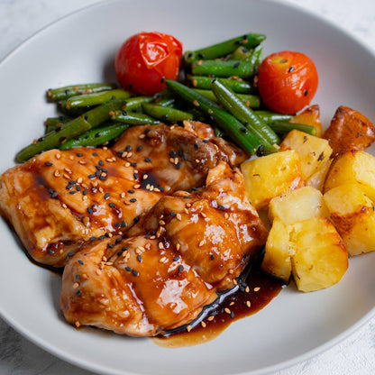Pollo asado a la coreana