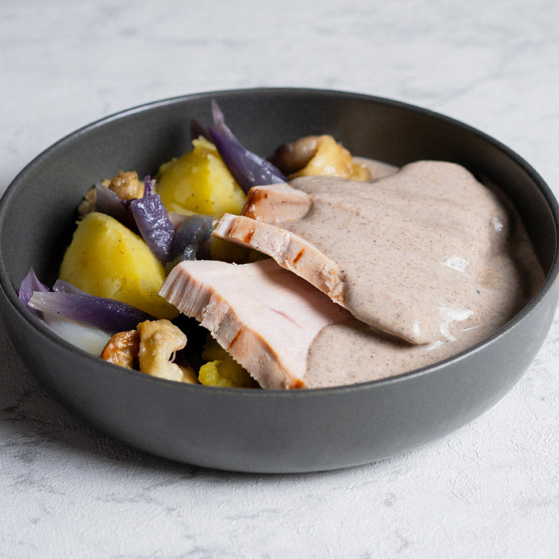 Pechuga de pollo en salsa de trufa