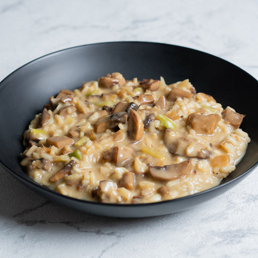 Risotto de setas y ajetes