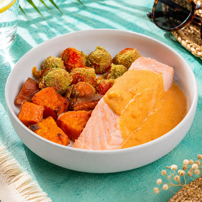Salmón con salsa al cava