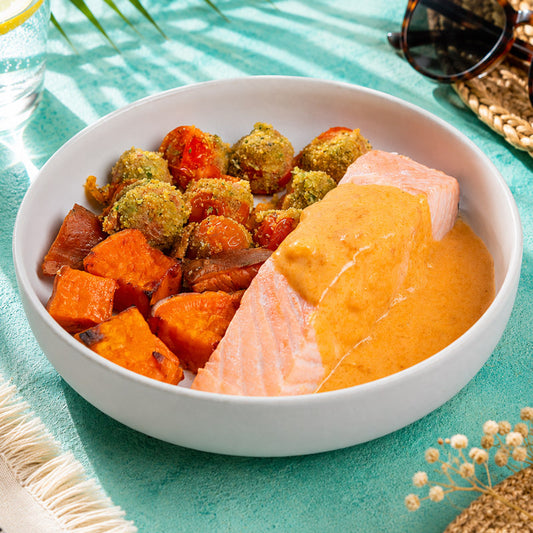 Salmón con salsa al cava